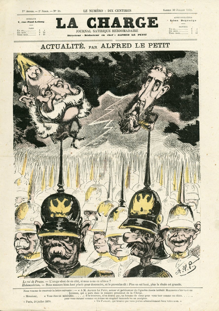 La Charge (1870), numero 16 tekijältä Alfred Le Petit