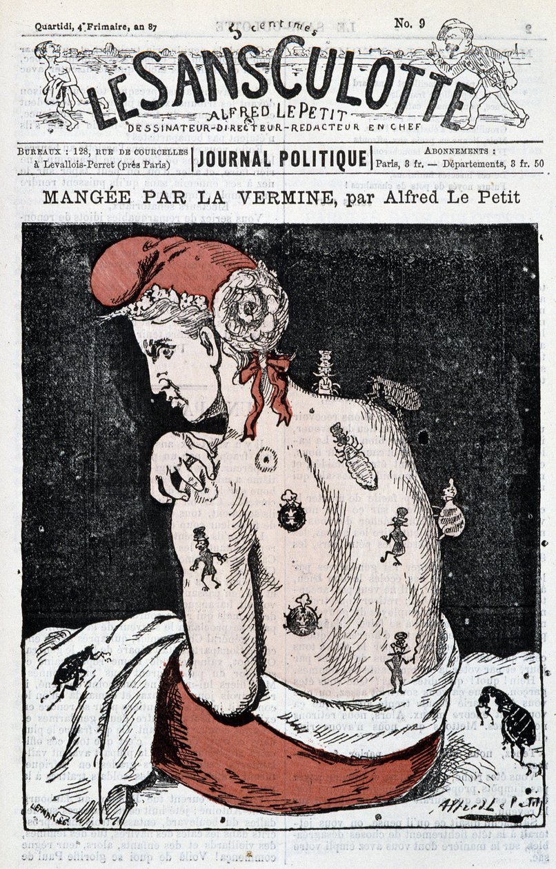 Marianne söi tuhoeläin - Alfred Le Petity, elokuvassa "" Le Sans-Panlotte"" tekijältä Alfred Le Petit