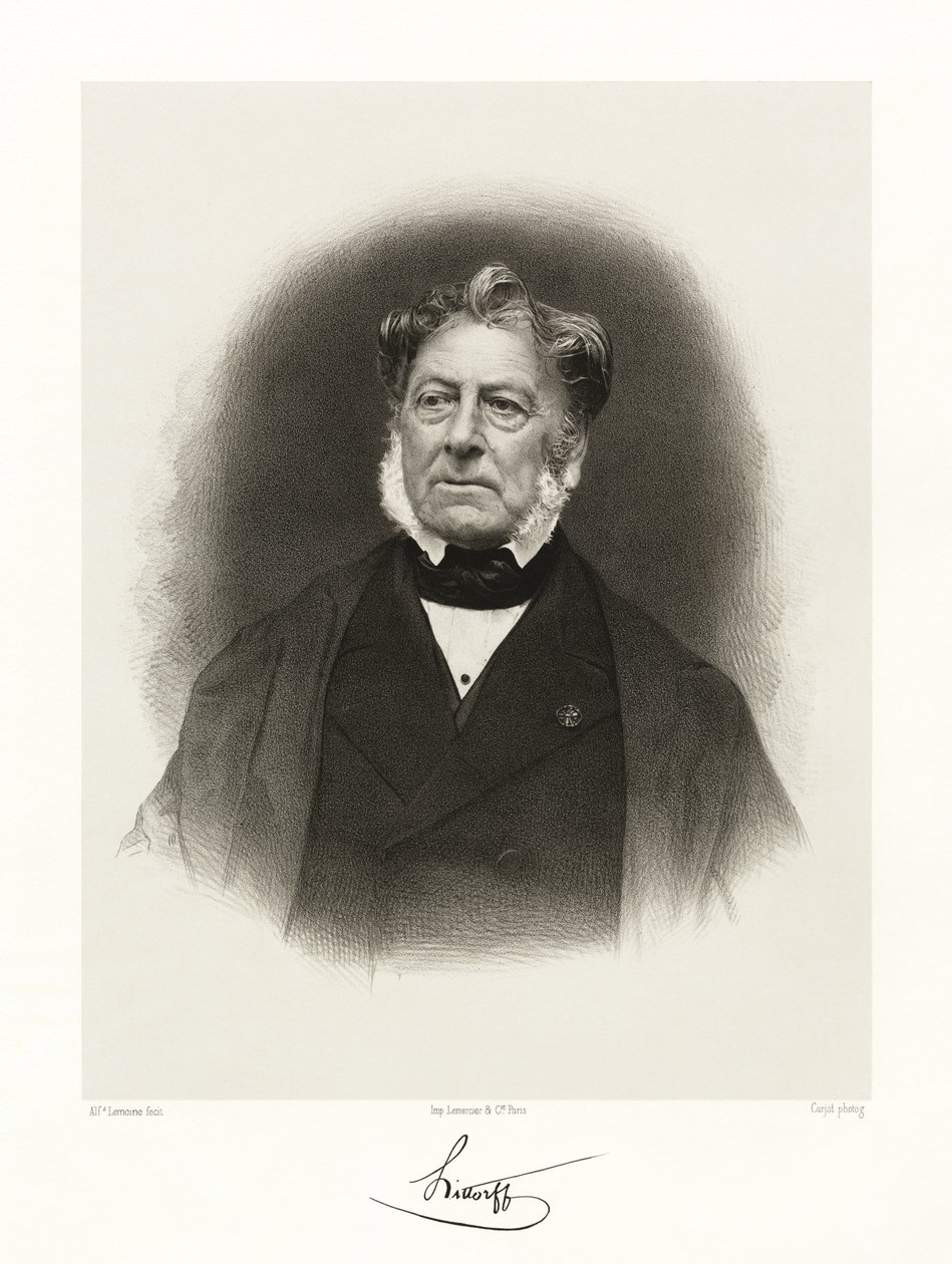 Jakob Ignaz Hittorf, 1865-66 tekijältä Alfred Lemoine
