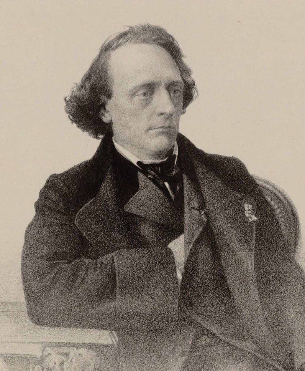 Pianisti ja säveltäjä Henry Litolffin muotokuva 1818-1891, 1858. tekijältä Alfred Lemoine