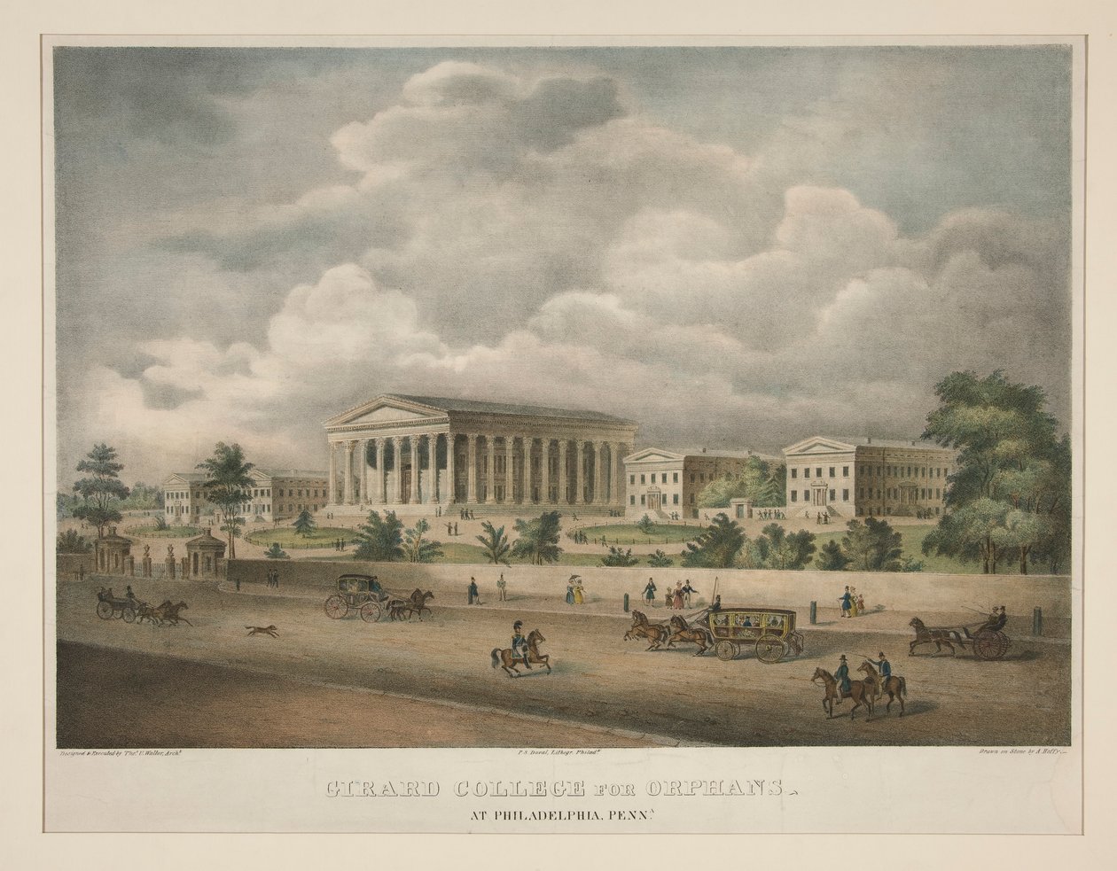 Girard College for Orphans - Philadelphiassa, Pennassa. tekijältä Alfred M. Hoffy