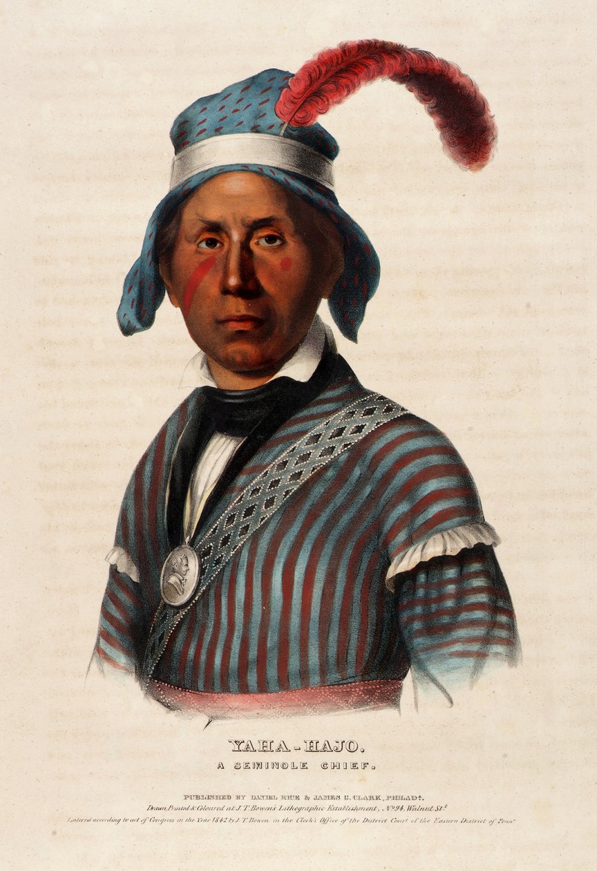 Yaha-hajo. Seminole Chief. tekijältä Alfred M. Hoffy