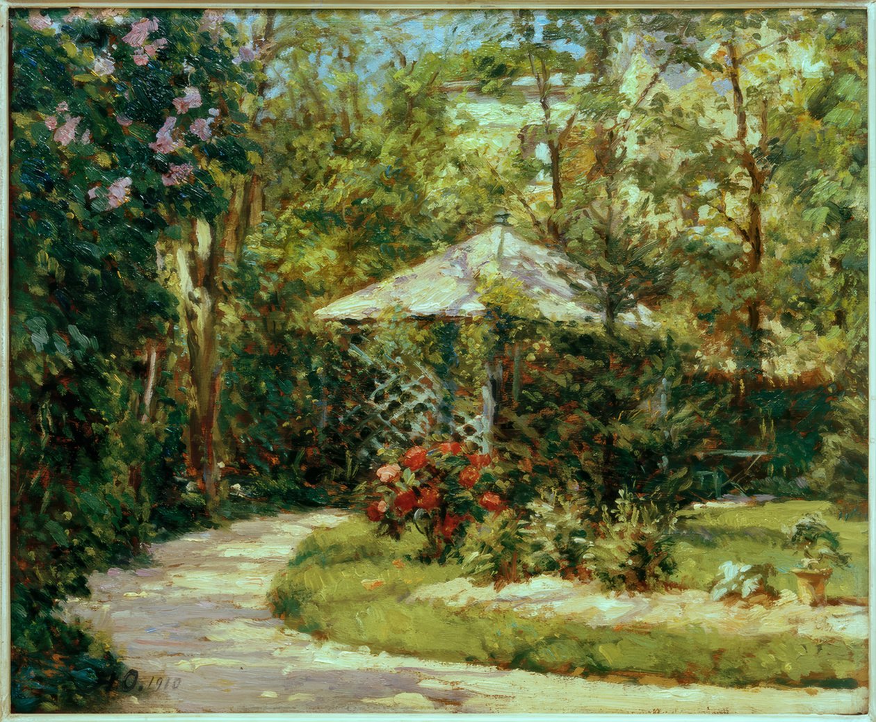 Puutarha ja paviljonki tekijältä Alfred Nathaniel Oppenheim