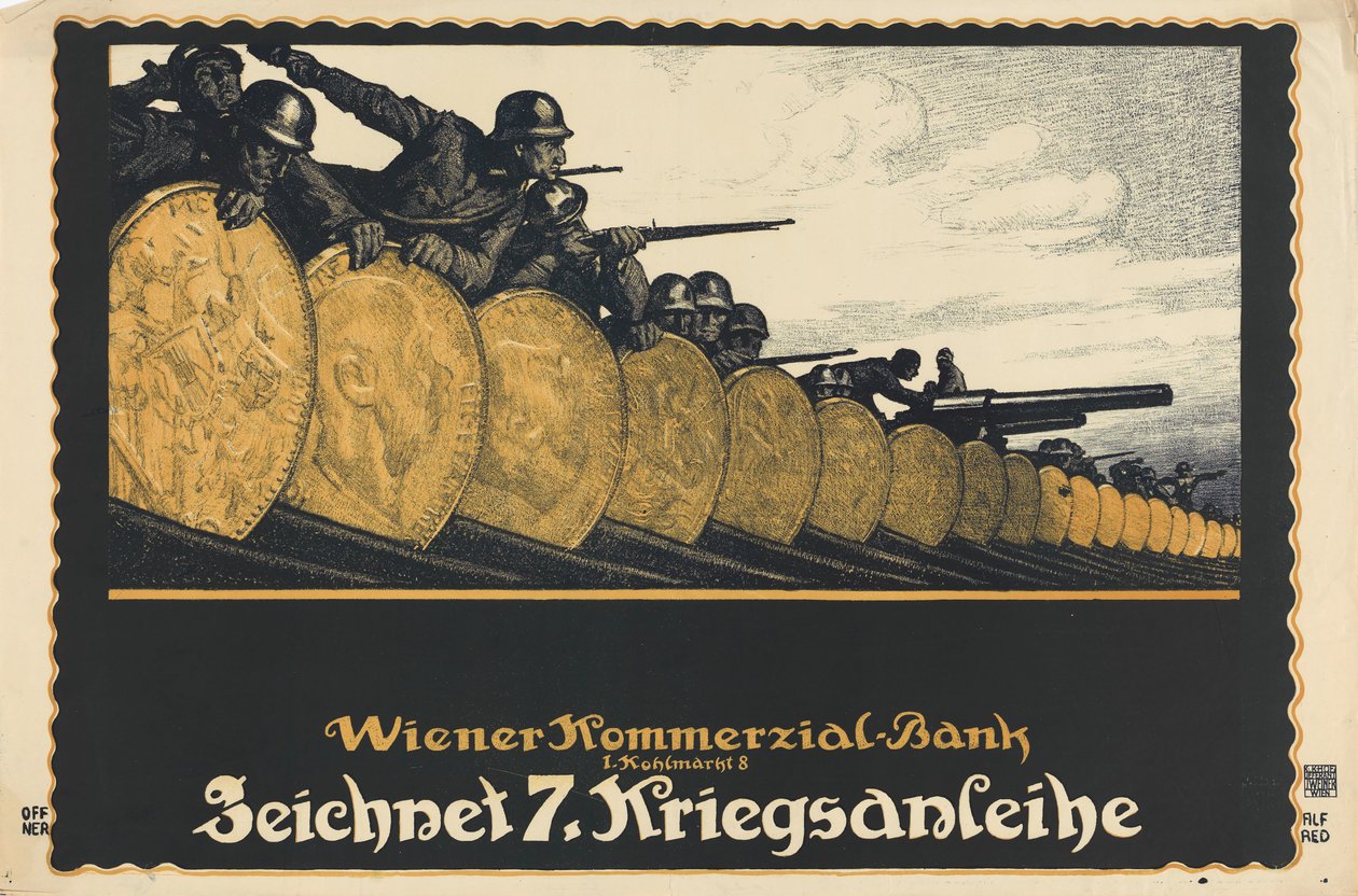 Tilaa 7th War Loan, 1917. tekijältä Alfred Offner