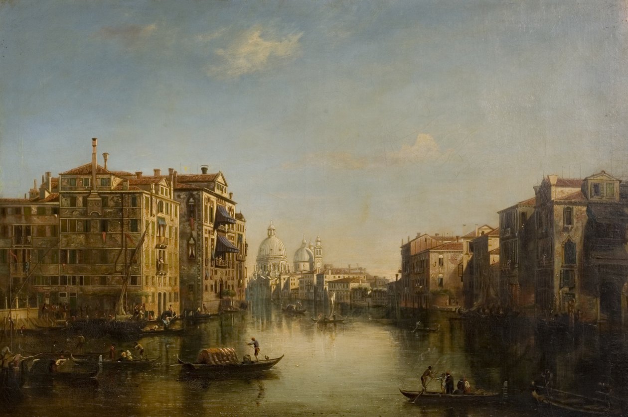 Grand Canal, Venetsia, 1800-luku tekijältä Alfred Polentine