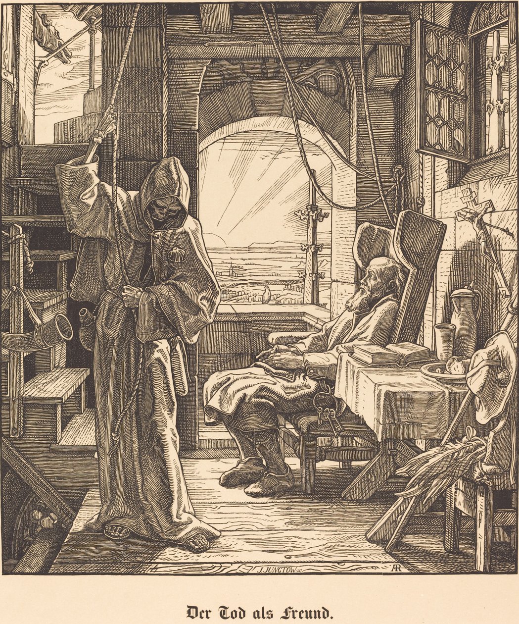 Kuolema ystävänä tekijältä Alfred Rethel