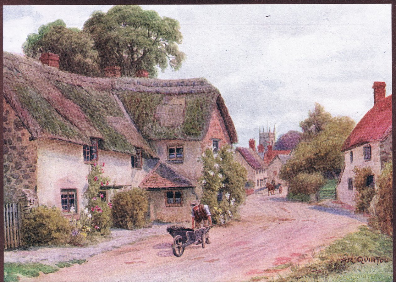 Carhampton, Somerset, The Cottages and the Village Life of Rural England, julkaisija Dent & Sons Limited tekijältä Alfred Robert Quinton