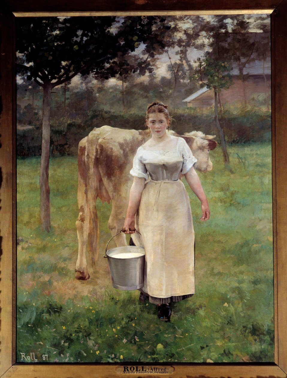 Manda Lametrie, maanviljelijä. Alfred Philippe Rollin (1846-1919) maalaus 1887 su. 2,14 x 1,61 m Pariisi, musee d