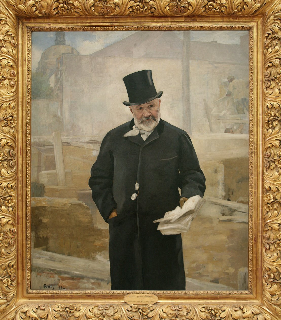 Muotokuva Adolphe Alphandista (1817-1891), 1888 (öljy kankaalle) tekijältä Alfred Roll