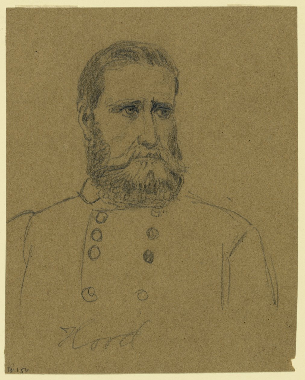 Konfederaation kenraali John Bell Hood tekijältä Alfred Rudolph Waud