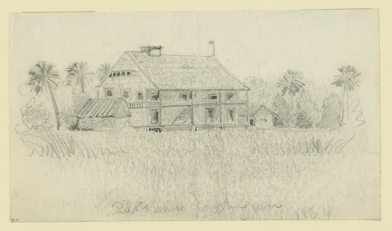 Lentäjät talossa St.John -joki tekijältä Alfred Rudolph Waud