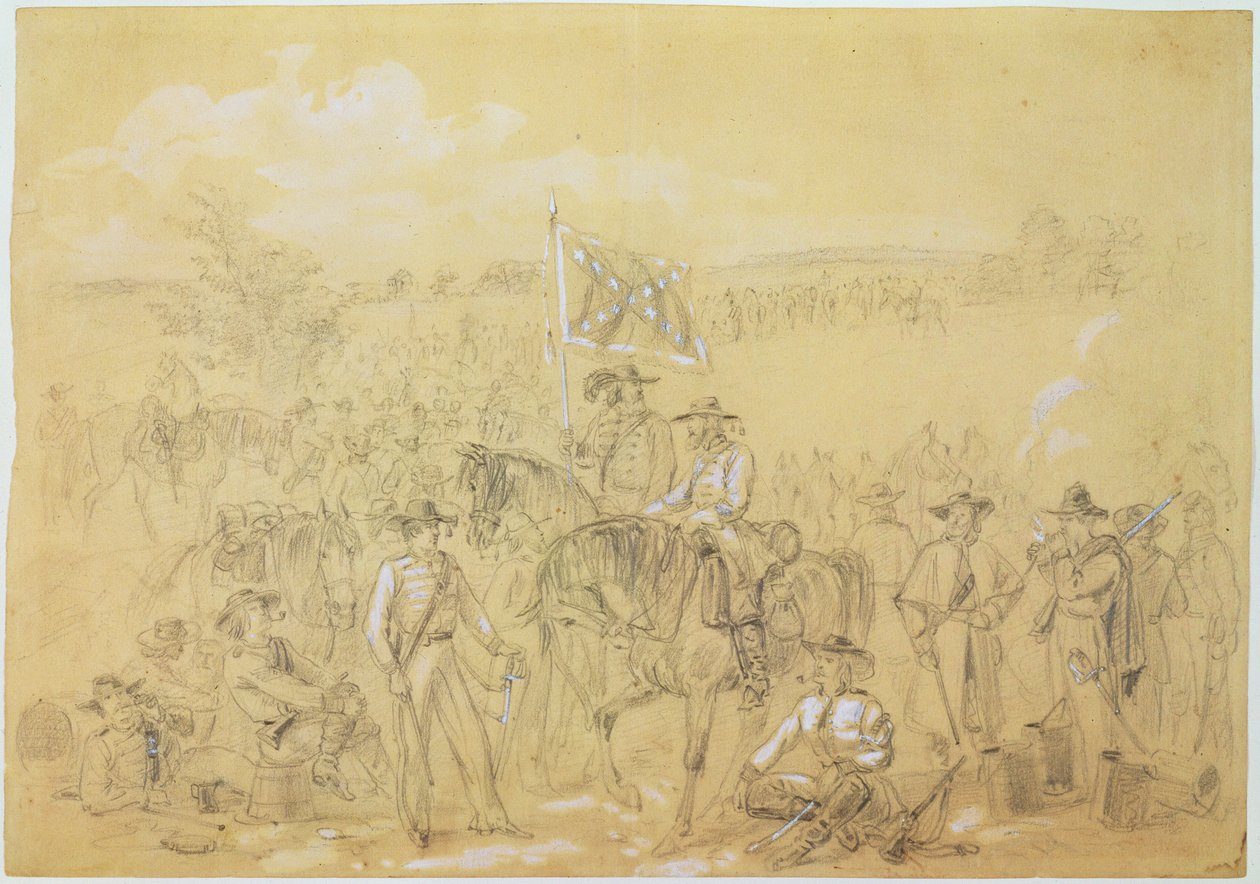 Huminto ang Unang Virginia Cavalry, mula sa 