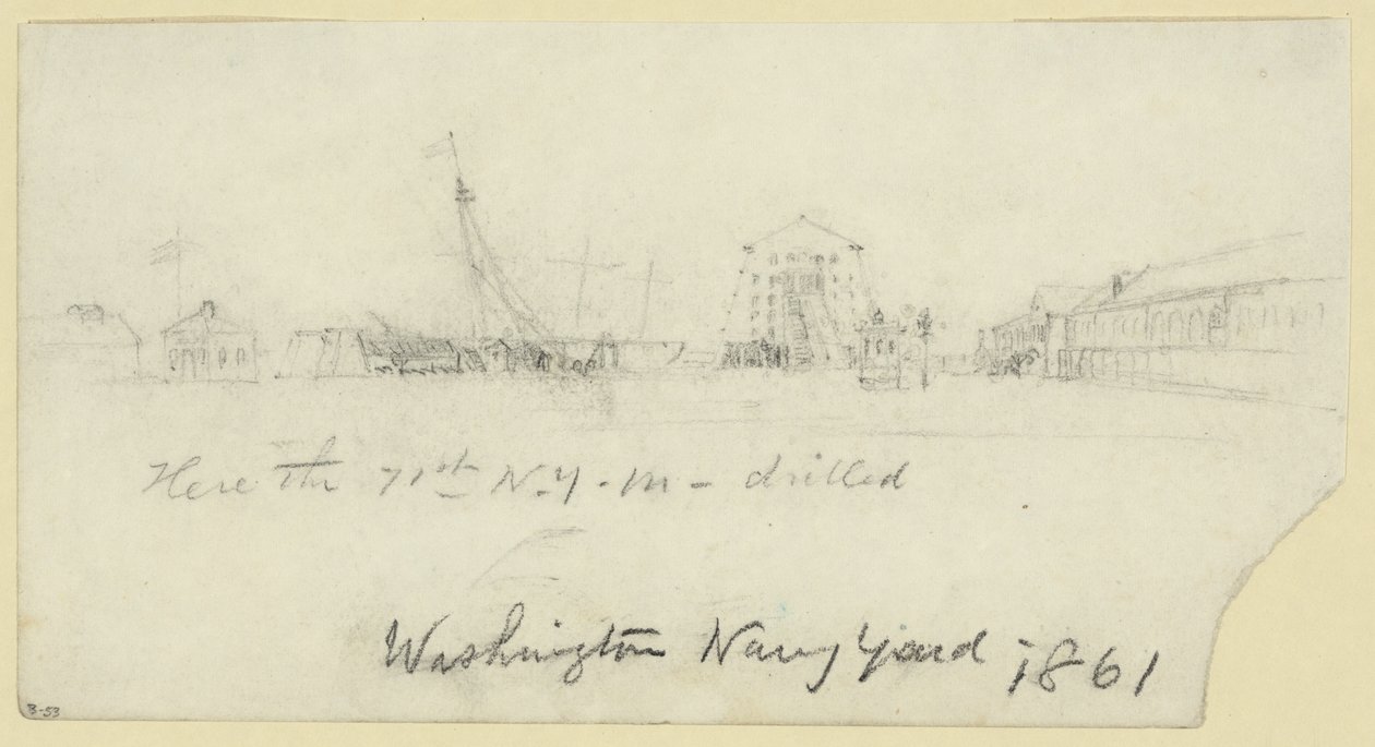 Washington Navy Yard tekijältä Alfred Rudolph Waud