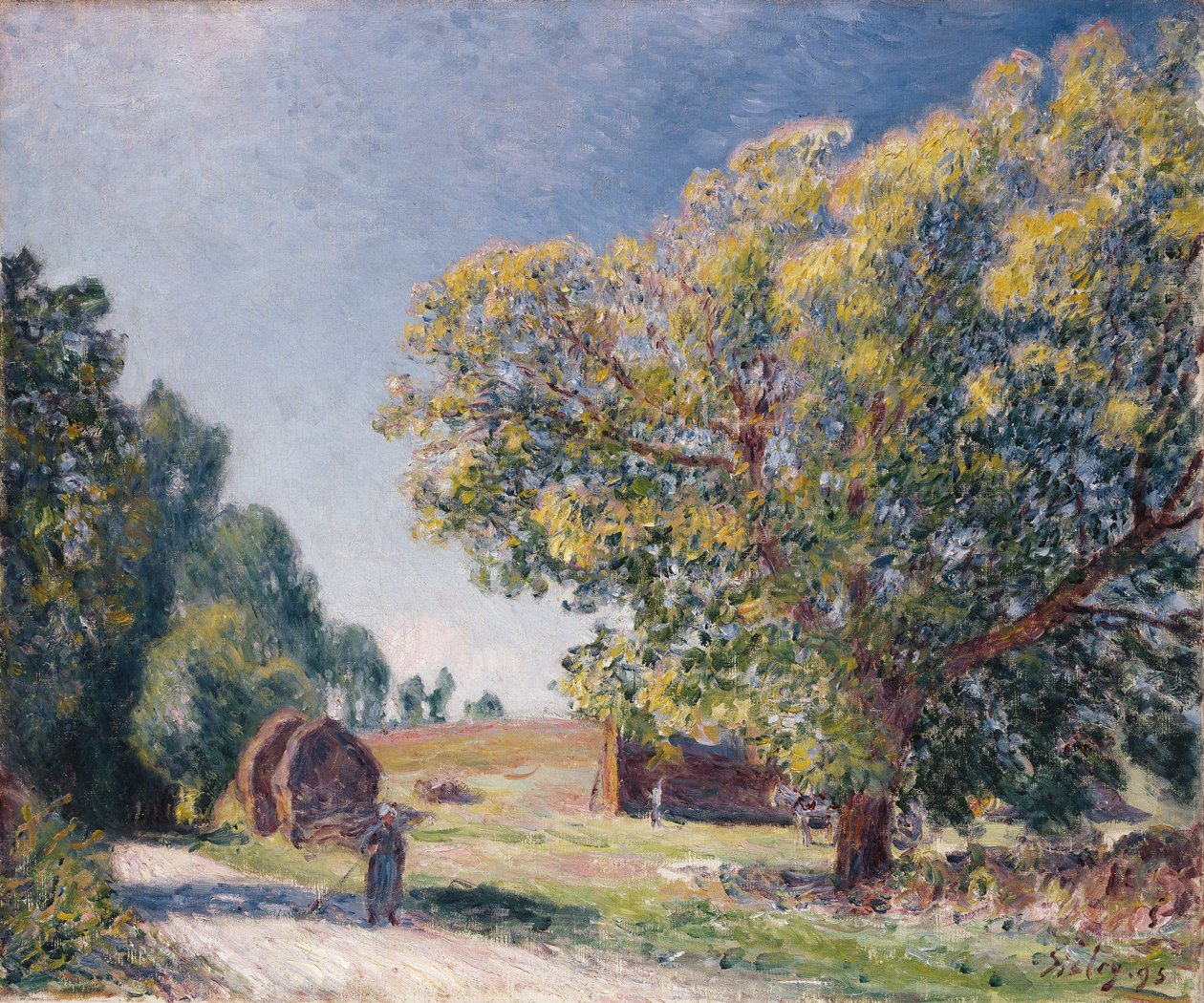 Havainto metsässä, 1895 tekijältä Alfred Sisley