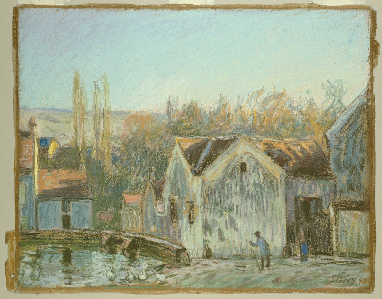 Moret-sur-Loingin kulma tekijältä Alfred Sisley