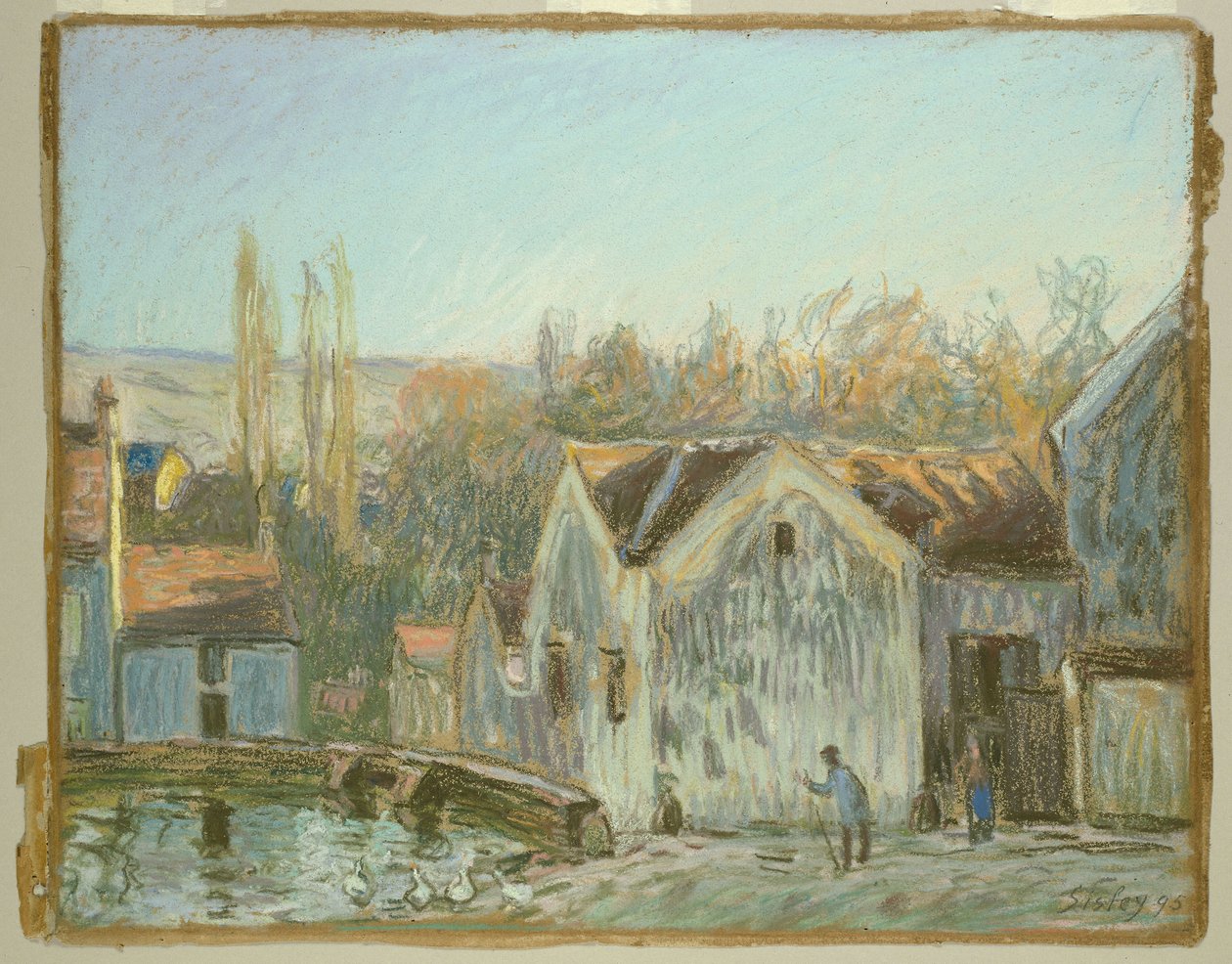 Moret-sur-Loingin kulma tekijältä Alfred Sisley