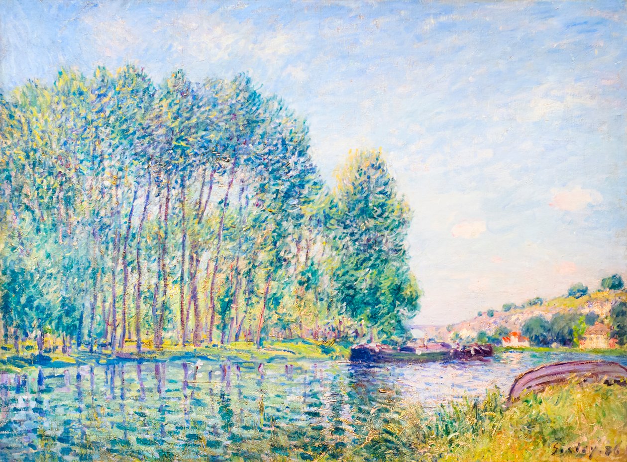 Loingin mutka Moretissa tekijältä Alfred Sisley