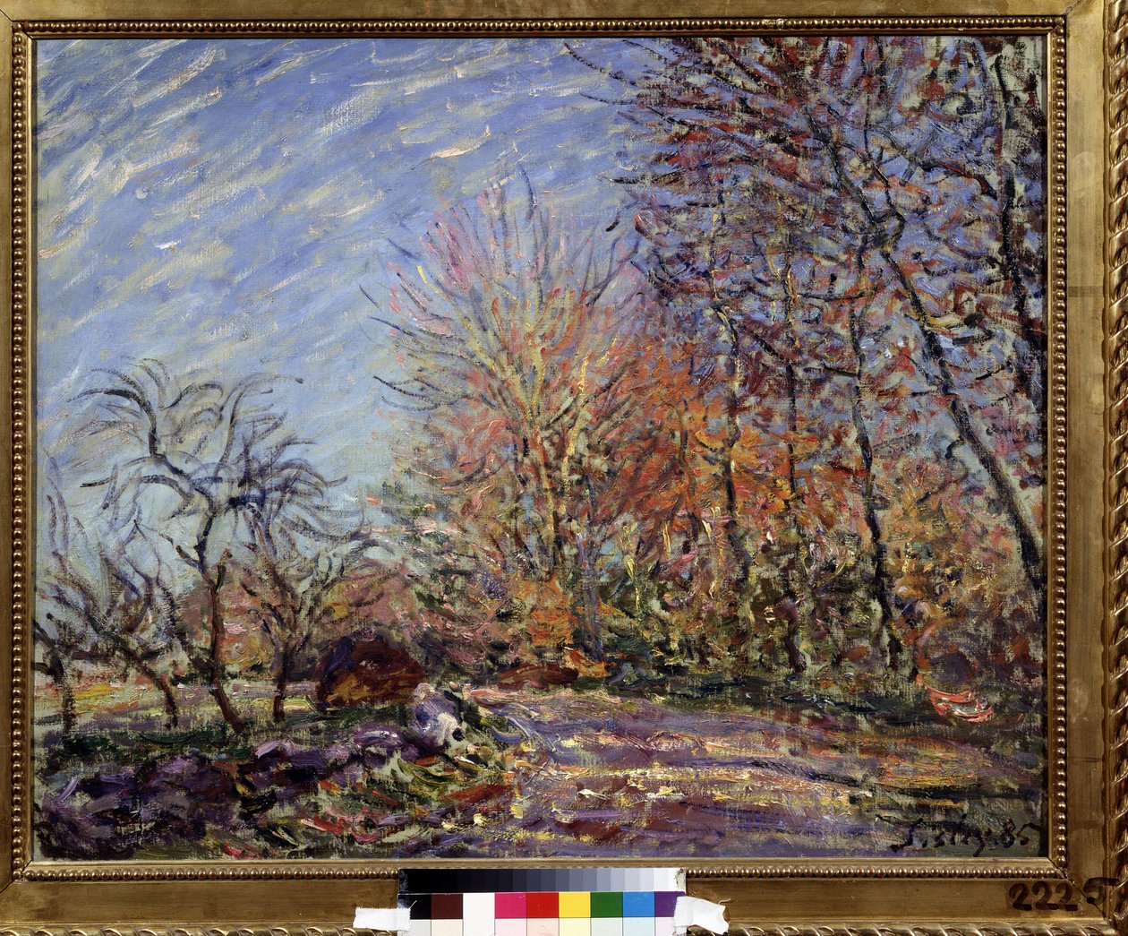 ""A la lisiere de la foret de Fontainebleau"" (Fontainebleaun metsän reunassa) Alfred Sisleyn (1839-1899) maalaus 1855 (Impressionismi) Pushkinin taidemuseo, Moskova tekijältä Alfred Sisley