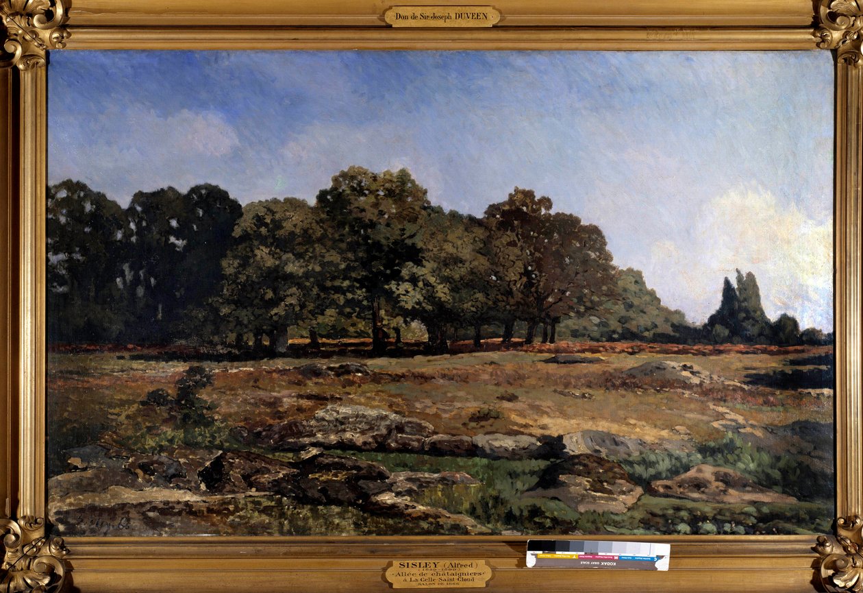 Alfred Sisley (1839-1899) Kastanjapuiden allee Celle saint Cloudiin 1865 tekijältä Alfred Sisley