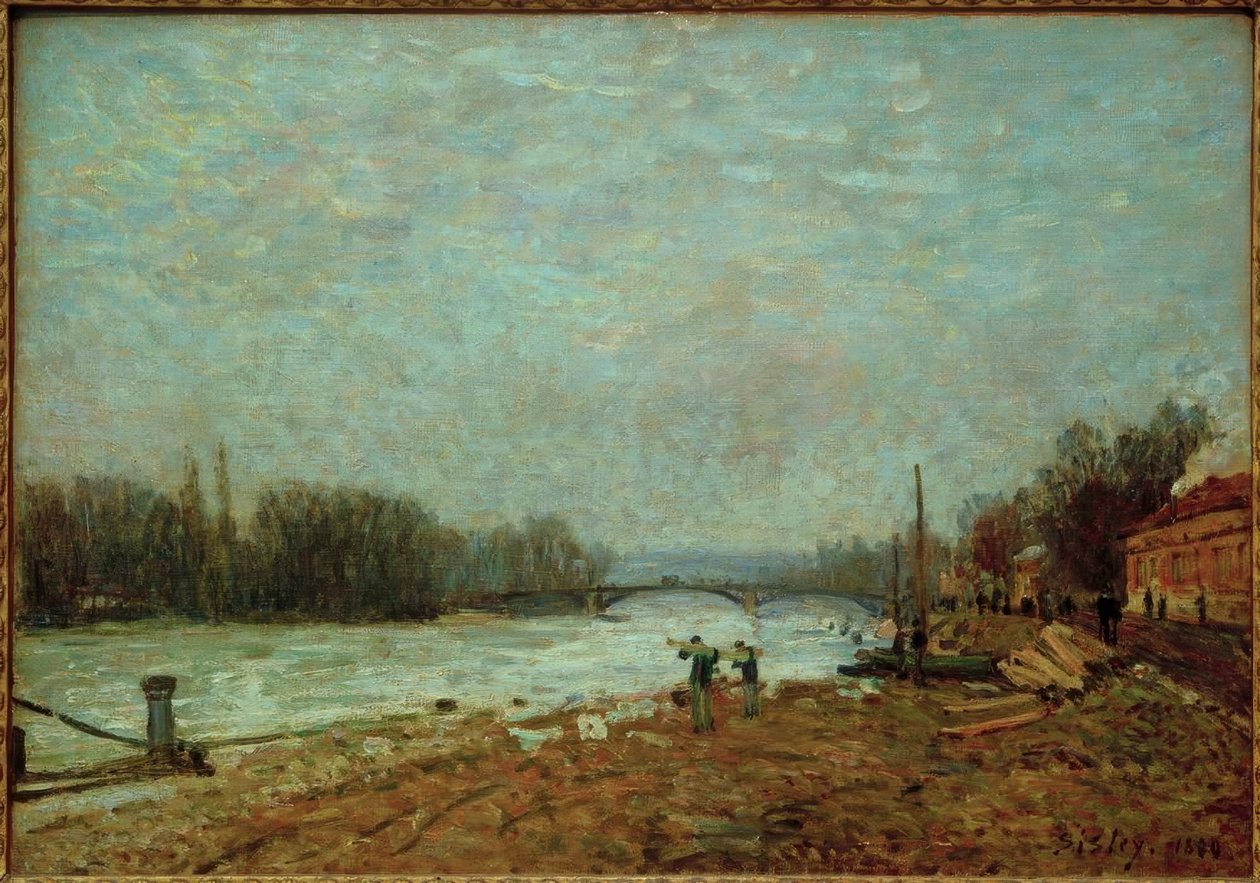 Tappion jälkeen Seine Suresnesin sillalla tekijältä Alfred Sisley