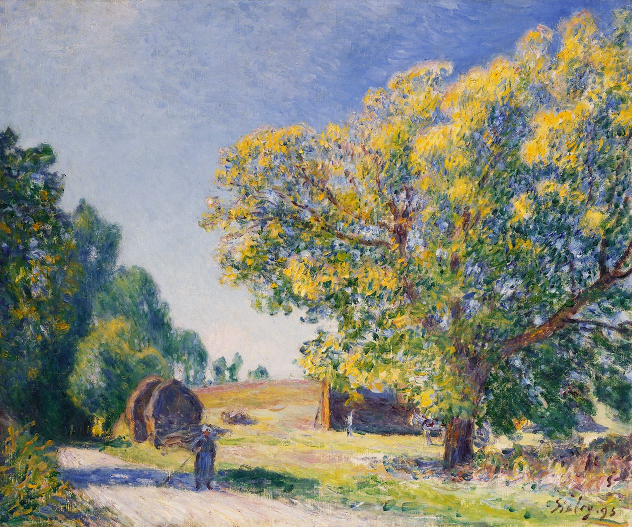Metsän ympärillä, aukeama; Autour de la Foret, une Clairiere (Metsän ympärillä, aukeama). tekijältä Alfred Sisley