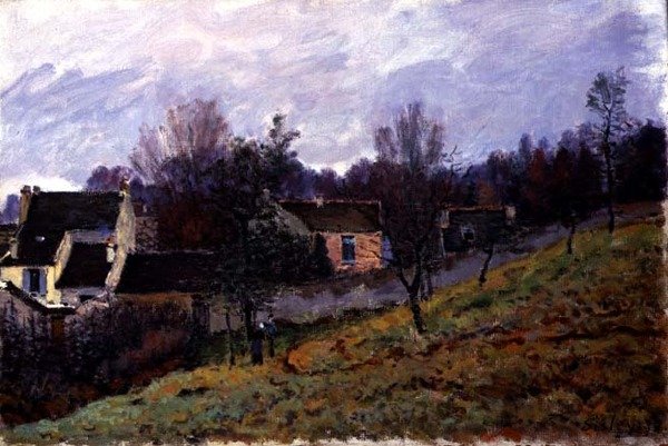 Syksy Louveciennesissä tekijältä Alfred Sisley