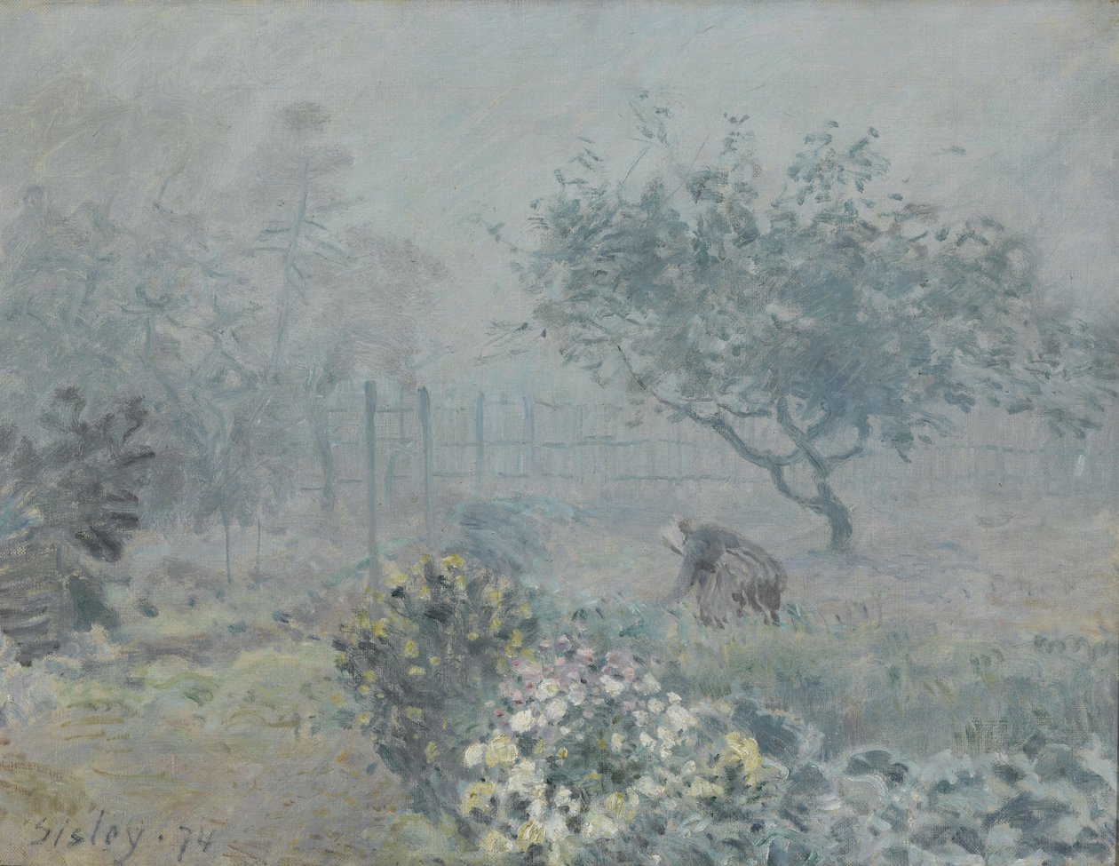 Sumu, naapurit, 1874 tekijältä Alfred Sisley