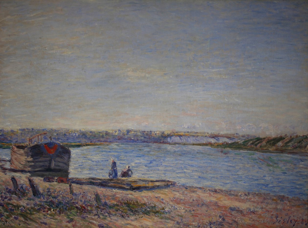 Ranska: Les Côteaux de Veneux, Saint Mammèsista katsottuna. tekijältä Alfred Sisley