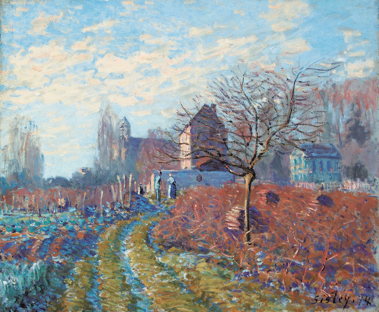 White Jelly - Saint-Martinin kesä, 1874 tekijältä Alfred Sisley