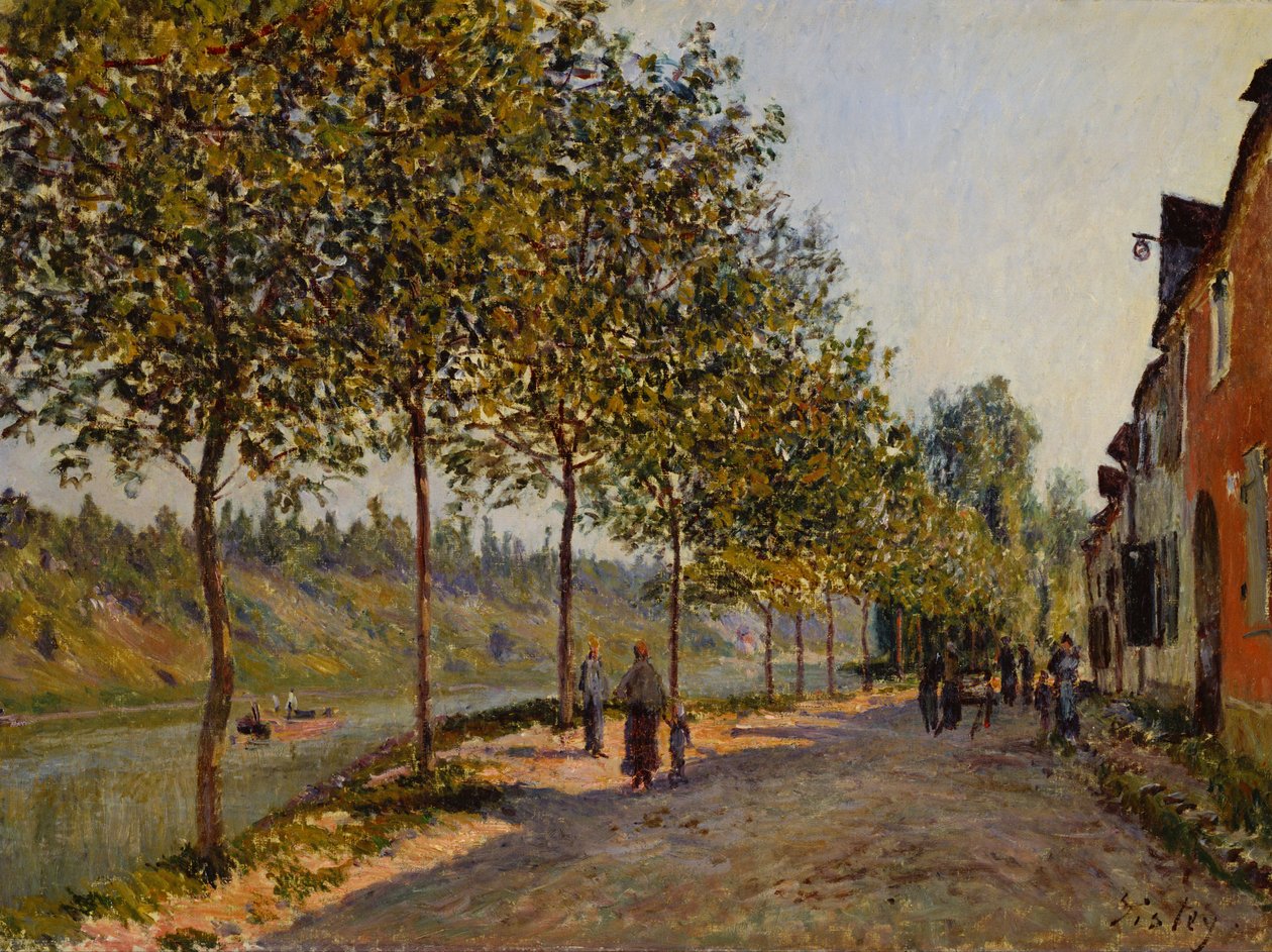 Kesäkuinen aamu Saint-Mammèsissa tekijältä Alfred Sisley