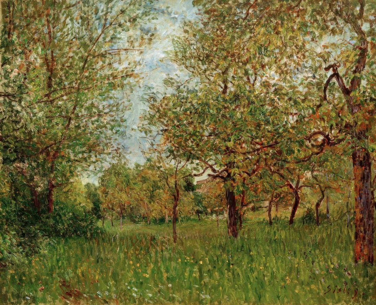 Kleine Wiese elokuvassa By tekijältä Alfred Sisley