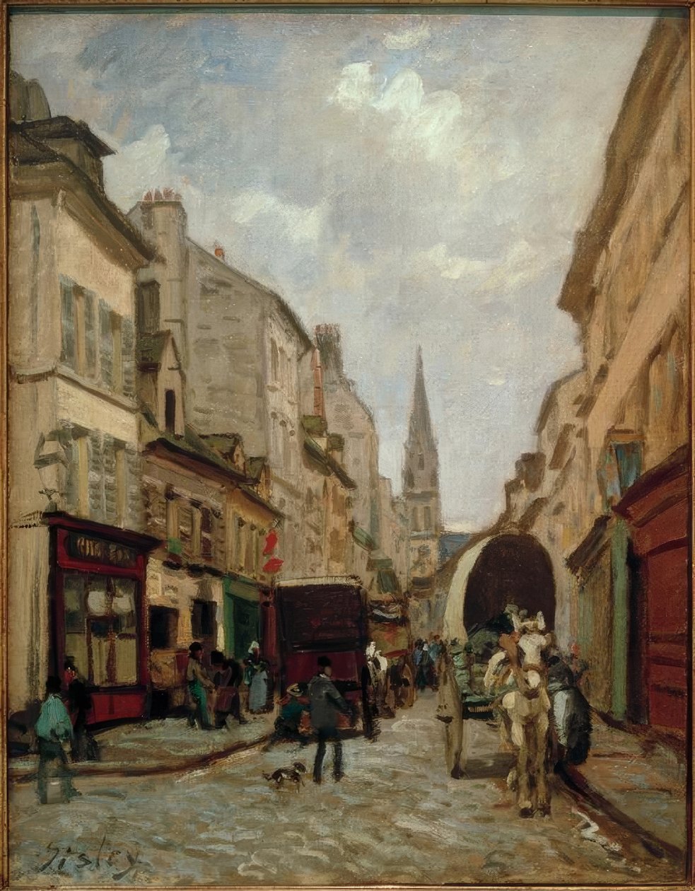 La Grande-Rue, Argenteuil tekijältä Alfred Sisley