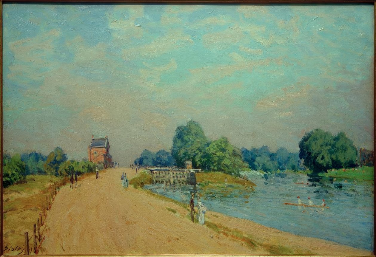 La Route de Hampton Court tekijältä Alfred Sisley
