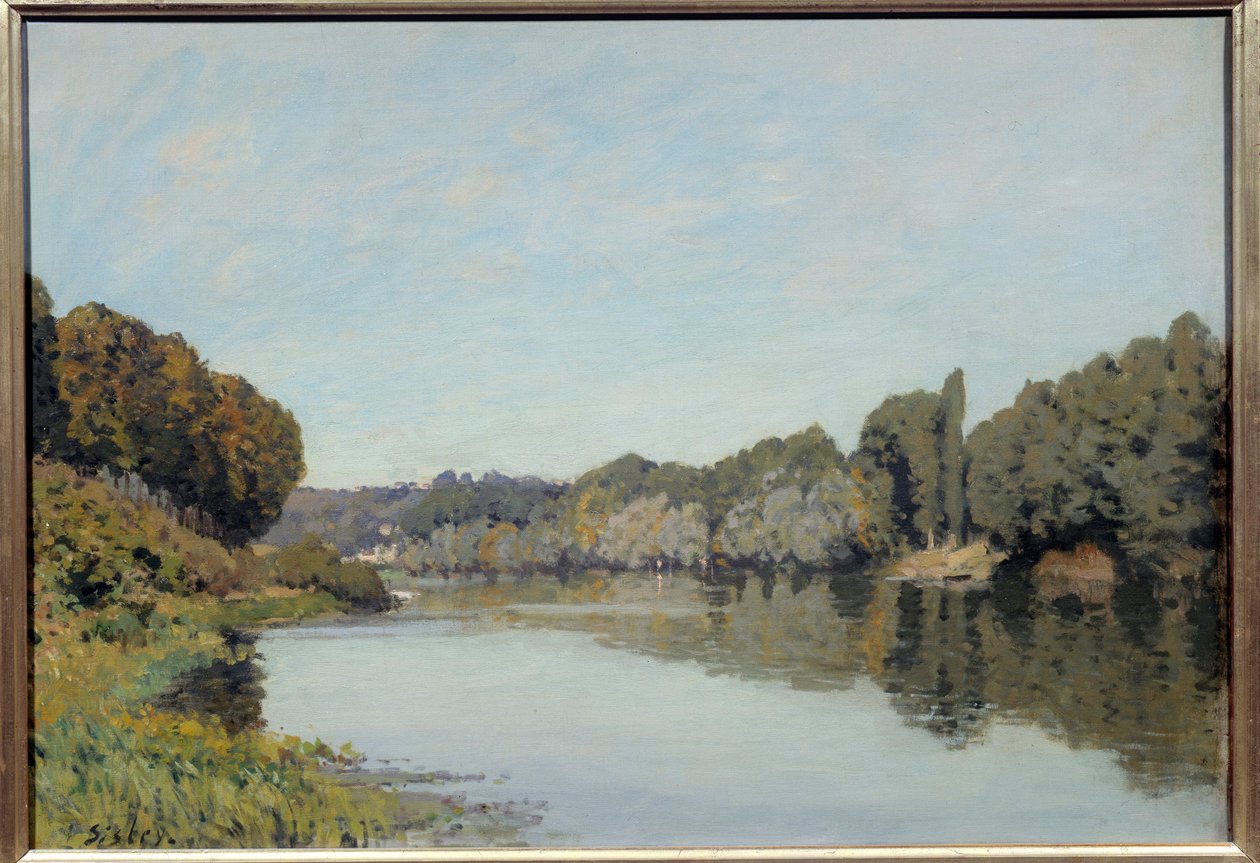 La seine a Bougival. Alfred Sisleyn (1839 - 1899) maalaus tekijältä Alfred Sisley