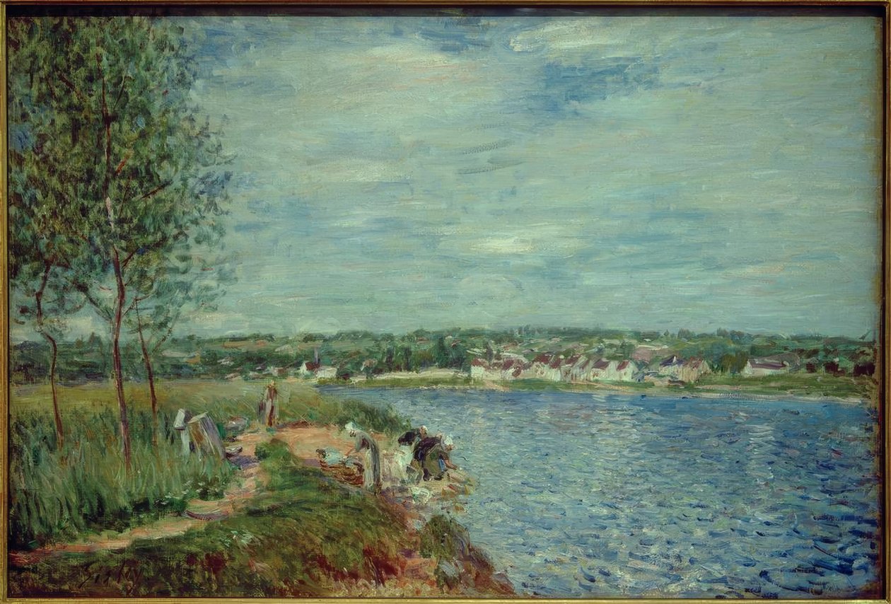 Aluslevyt, lähellä Champagnea tekijältä Alfred Sisley