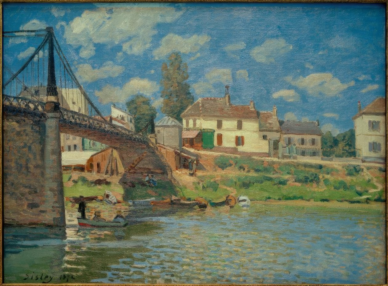 Villeneuve-La-Garennen silta tekijältä Alfred Sisley