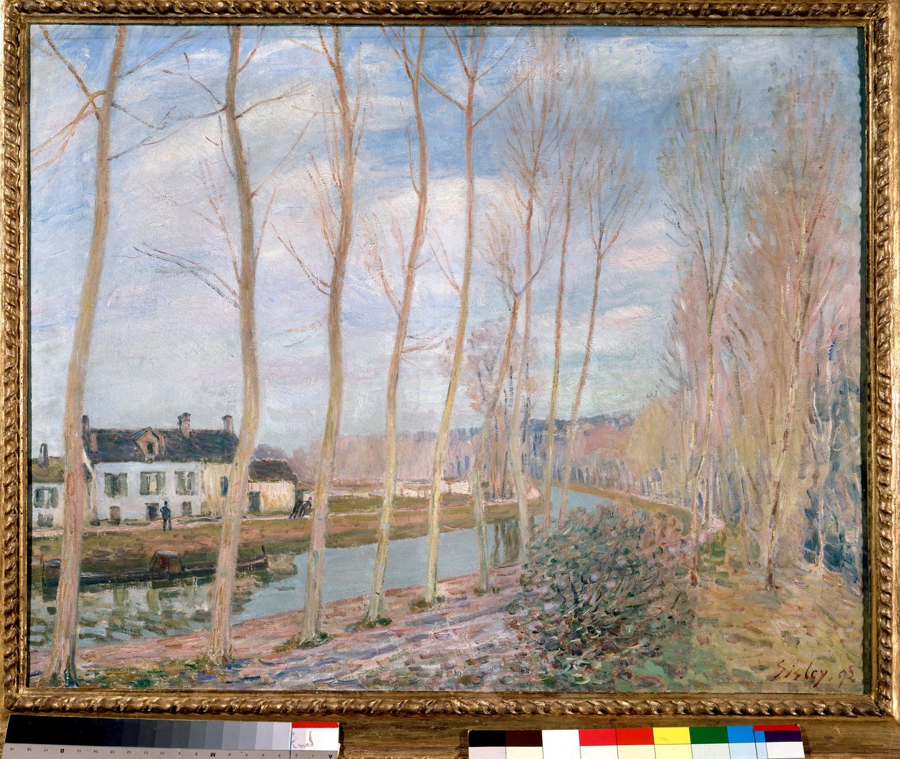Alfred Sisleyn (1839-1899) Loingin kanavamaalaus 1892 su. 0,73 x 0,93 m Pariisi, Orsay-museo tekijältä Alfred Sisley