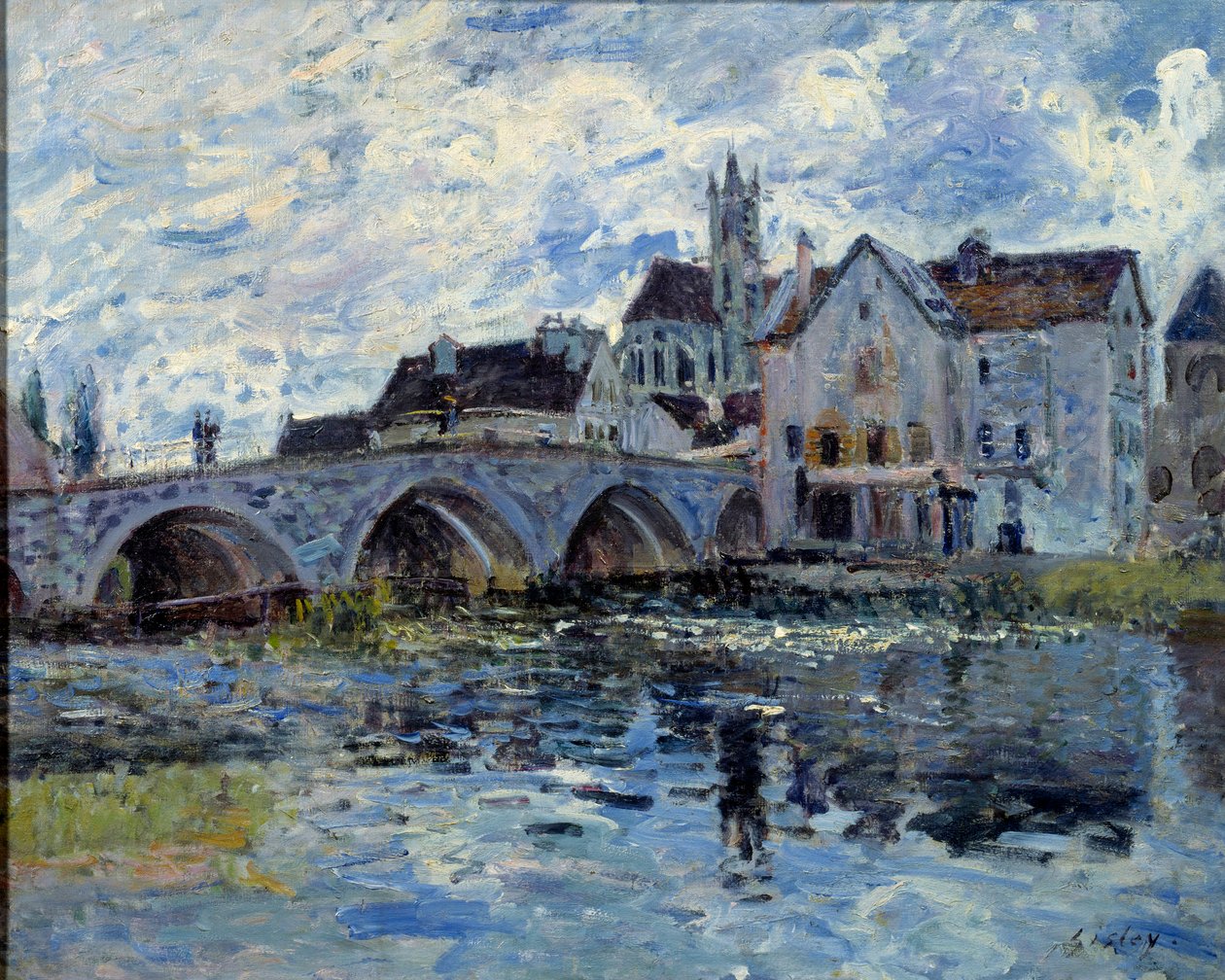 Alfred Sisleyn (1839-1899) Moret-siltamaalaus 1800-luvun Le Havre, Kuvataidemuseo tekijältä Alfred Sisley