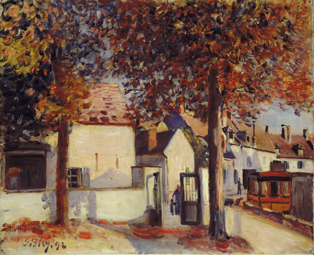 Moret-sur-Loing (Rue de Fosses) tekijältä Alfred Sisley