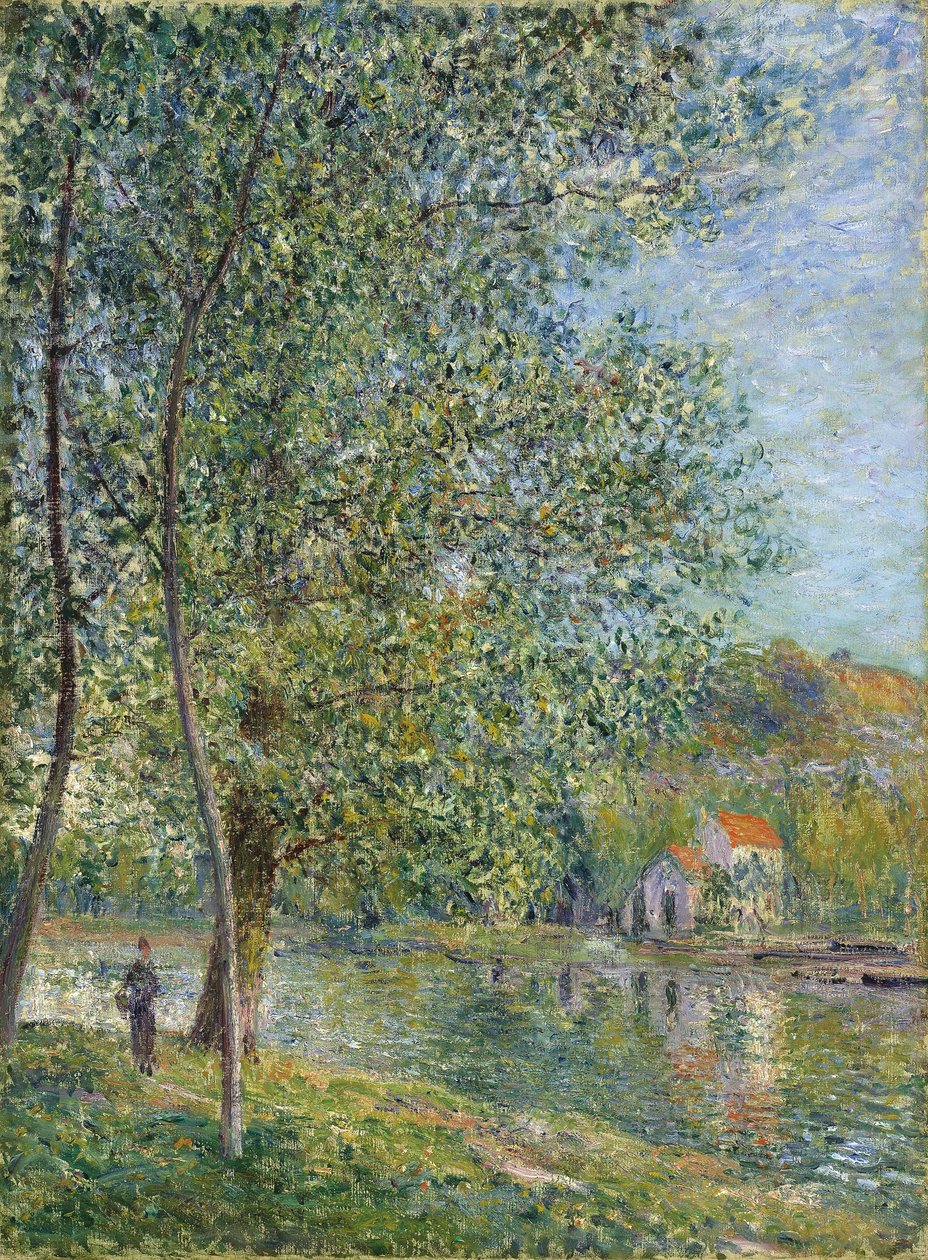 Aamu Near the Loing; Aamu lähellä Loingia, 1879 tekijältä Alfred Sisley