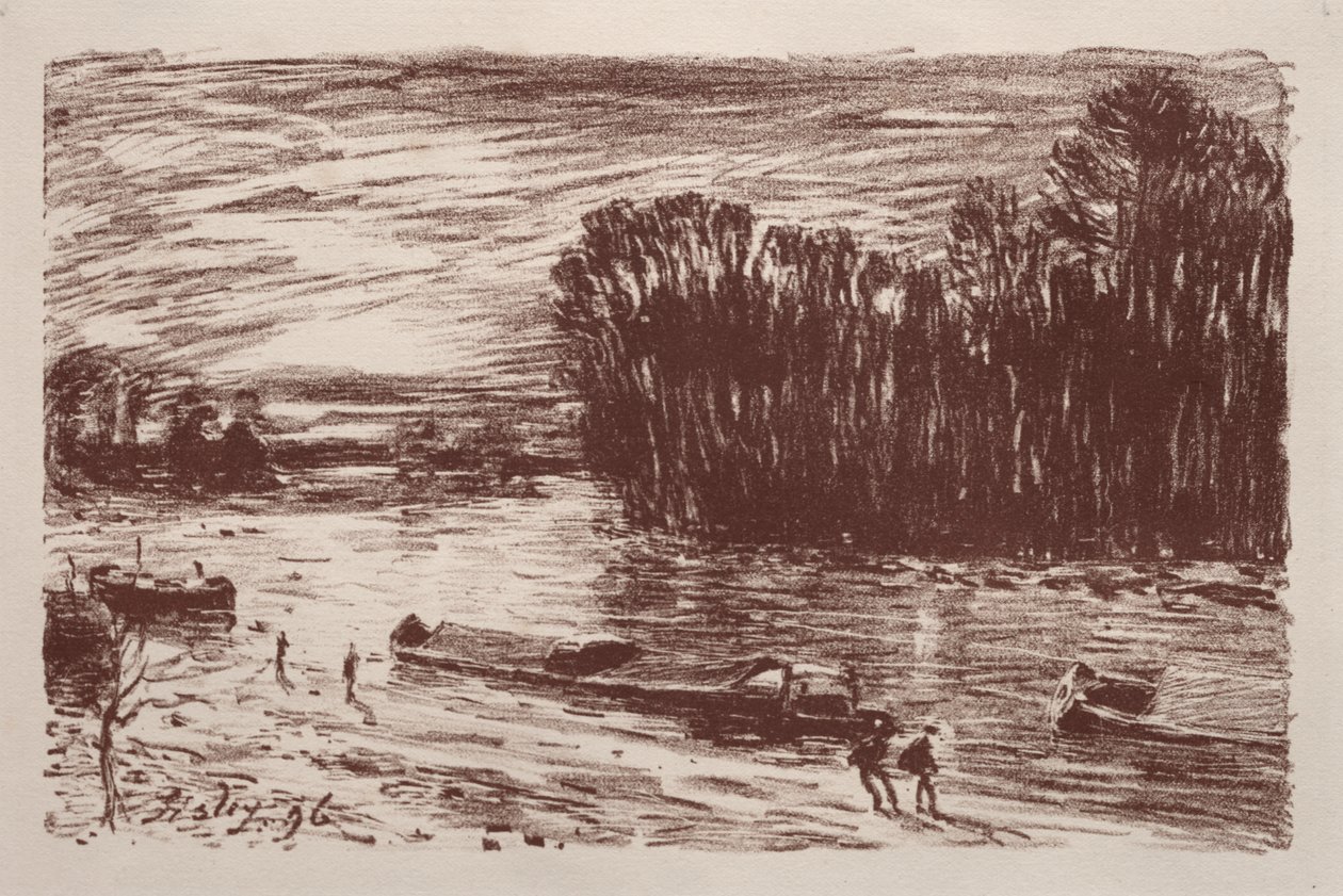 Loingin rannoilla tekijältä Alfred Sisley