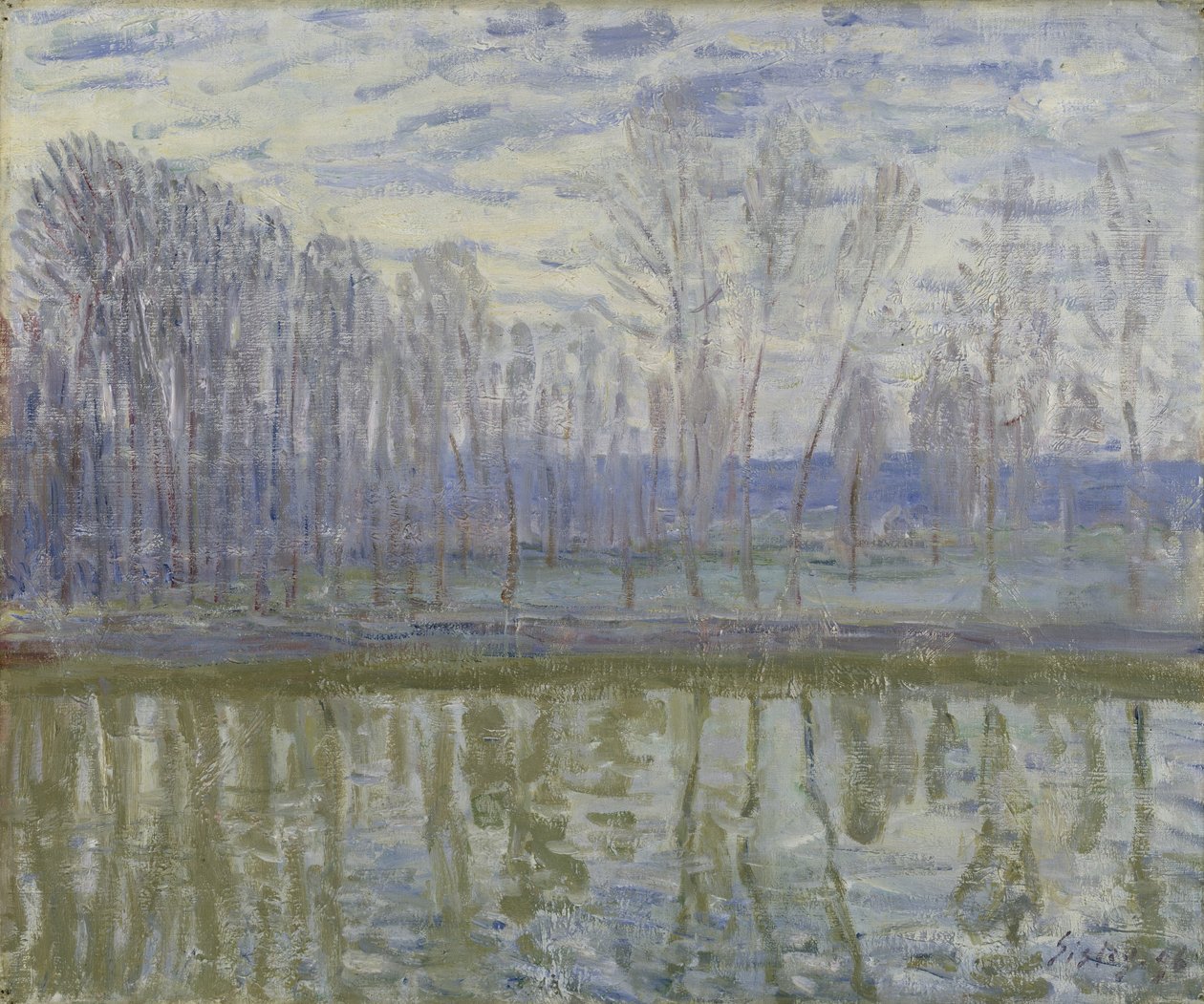 Loingin rannoilla, 1896 tekijältä Alfred Sisley