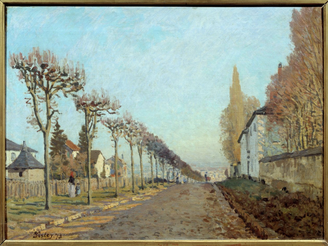 Polku koneelle, Louveciennes. Alfred Sisleyn (1839-1899) maalaus tekijältä Alfred Sisley