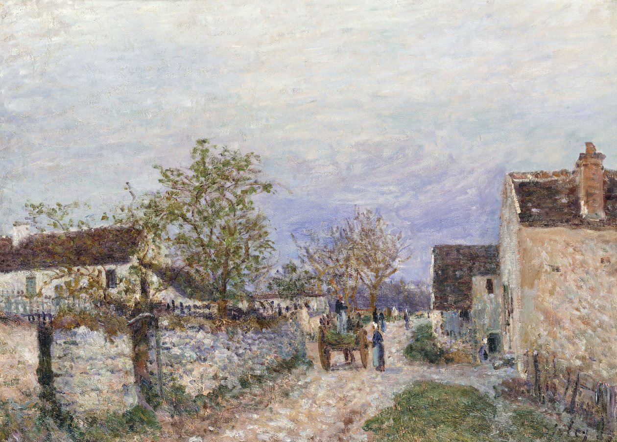 Street Veneuxissa, 1883 tekijältä Alfred Sisley