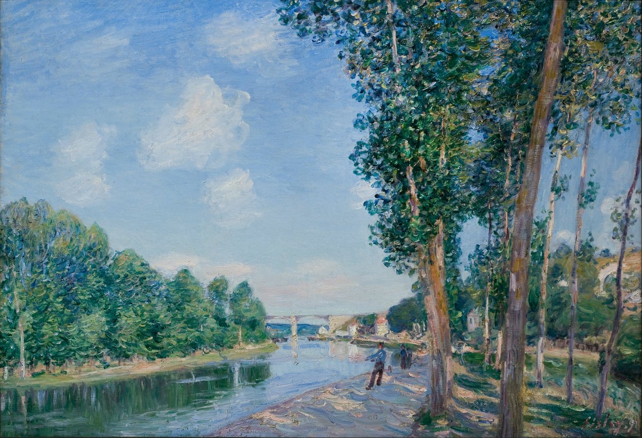 Saint-Mammès. Kesäkuun auringonpaiste tekijältä Alfred Sisley