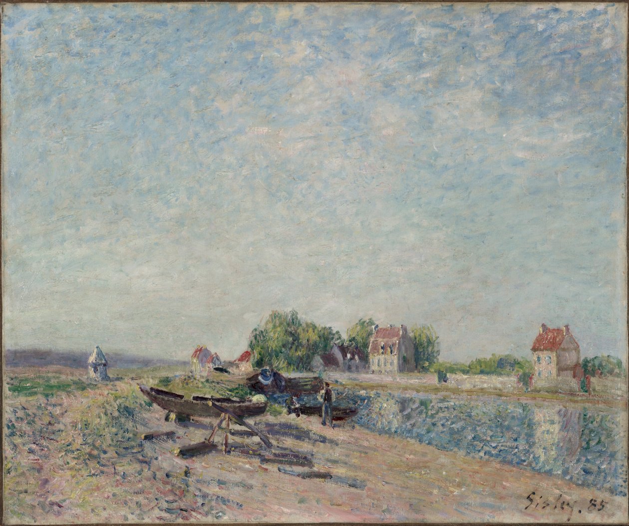 Saint-Mammès, Loingin kanava, 1885. tekijältä Alfred Sisley