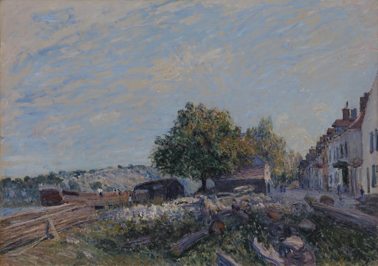 Saint Mammès – Aamu tekijältä Alfred Sisley