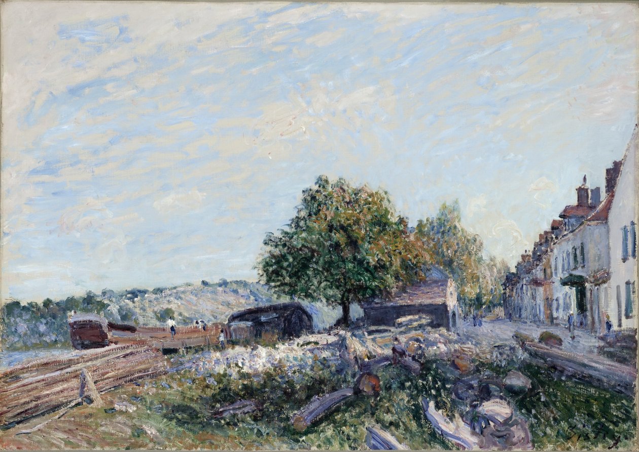Saint Mammès-aamu tekijältä Alfred Sisley