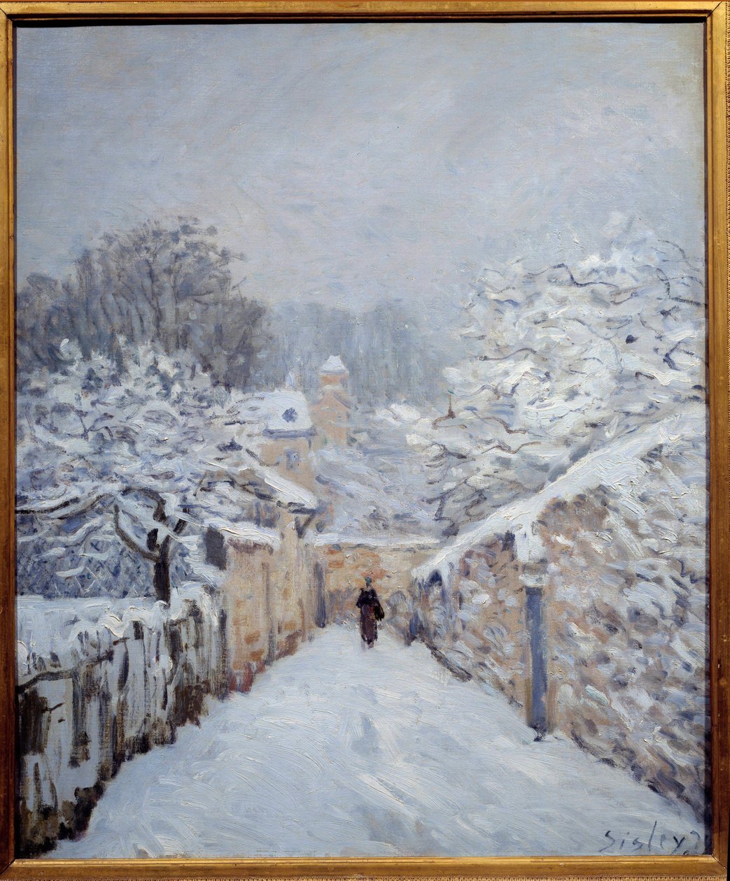 Lunta Louveciennesissä tekijältä Alfred Sisley
