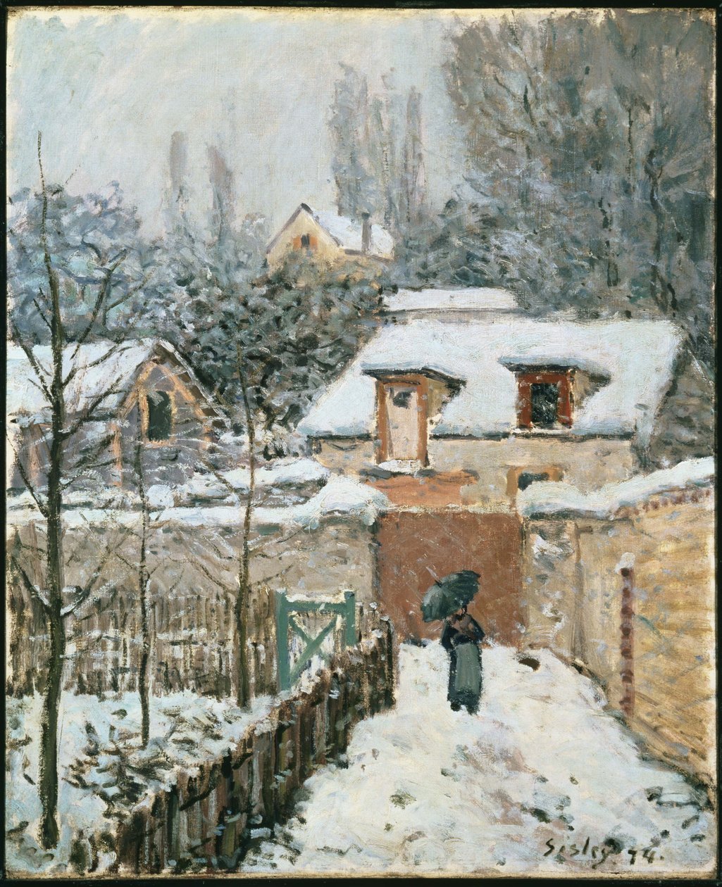 Lunta Louveciennesissä tekijältä Alfred Sisley